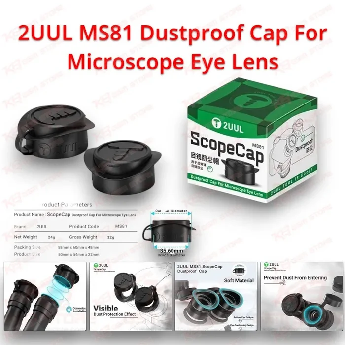 2UUL MS81 Dustproof Cap For Microscope Eye Lens