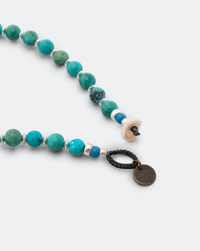 6mm Stone Bracelet - Turquoise/925 Silver