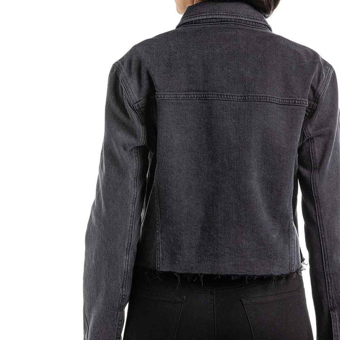 AoS - Vegas Denim Jacket w Raw Hem 044 - Black