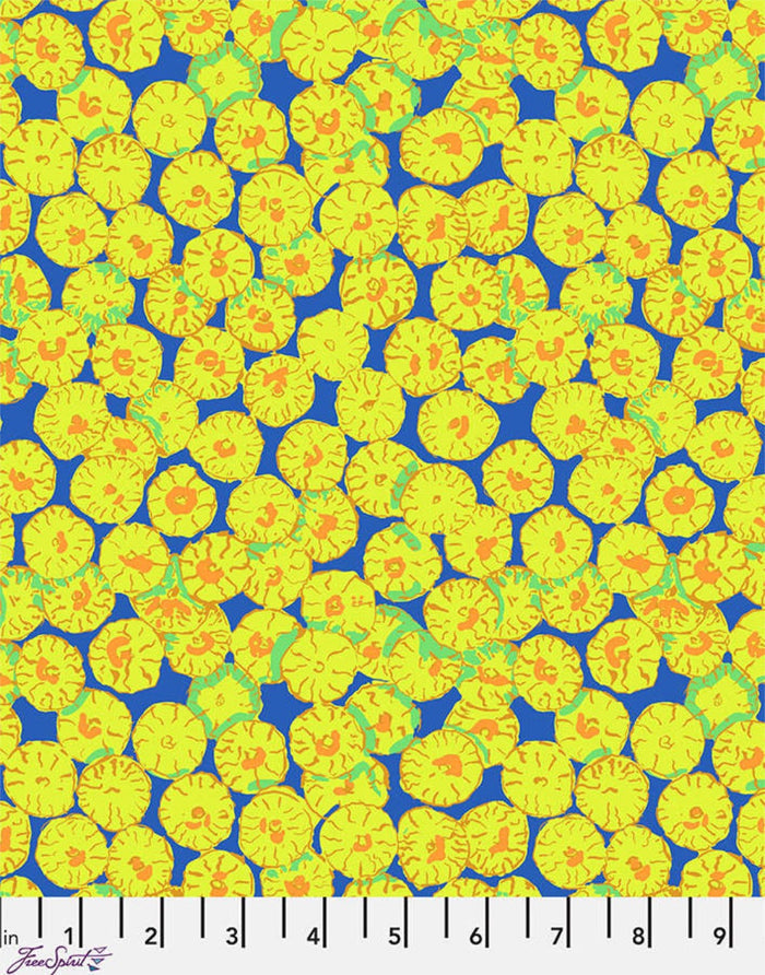 Blue Sand Dollar Cotton Fabric, Brandon Mably for Kaffe Fassett Collective Spring 2026