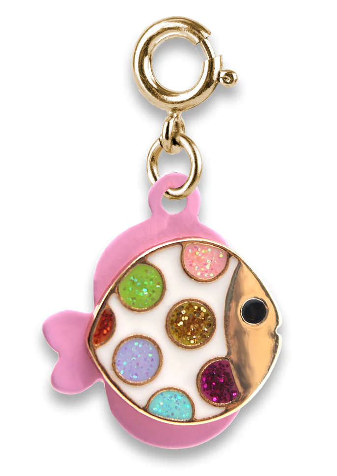 CHARM IT! Gold Glitter Tropical Fish Charm