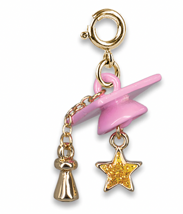 CHARM IT! Gold Graduation Cap Charm