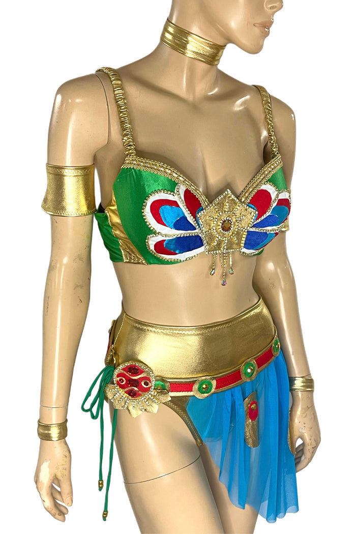 Desert Warrior Chief Bra and Skirt Cosplay Costume