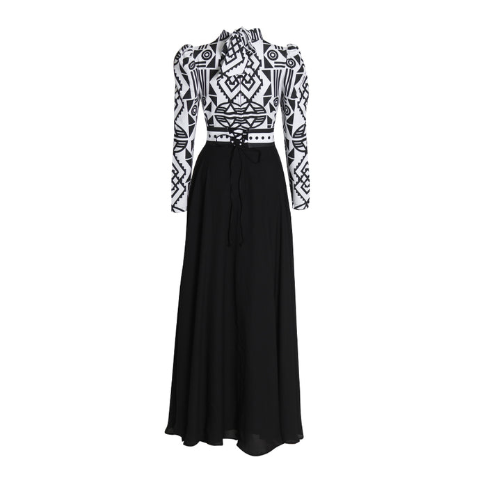 Fabrosanz: Nguni Print Maxi Dress