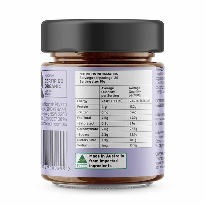 Food to Nourish Chocolate Hazelnut Spread - 325g - L'Organic