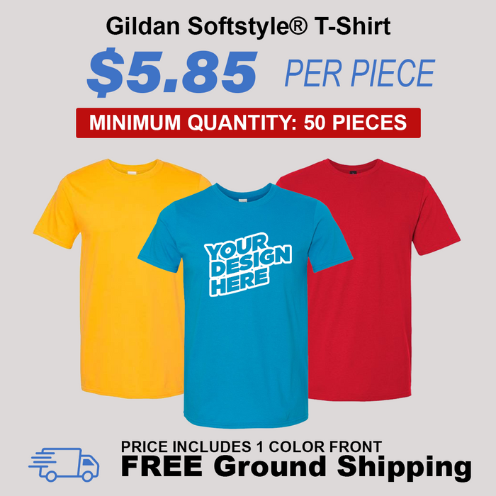 Gildan Softstyle T-Shirt Package (50 Piece Minimum)