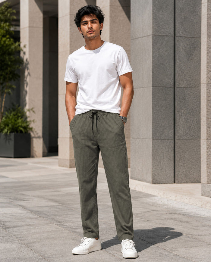 Khakhi Solid Pyjamas Pants For Men