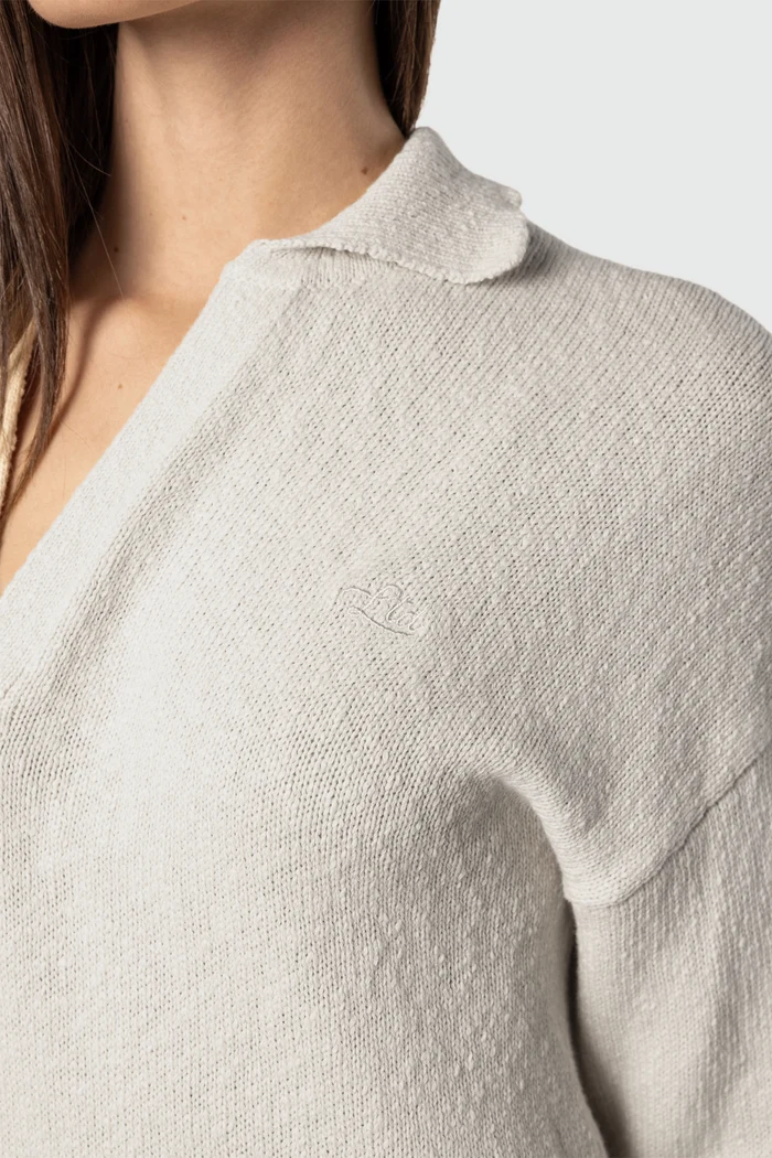 Knit Polo Fleece - Detail
