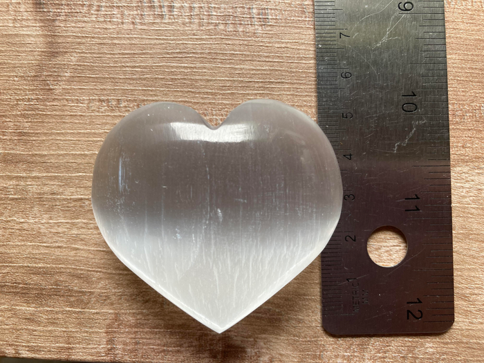Earthstore® LARGE PUFFED Selenite Heart - 5cm X 2.5cm X 5.5cm