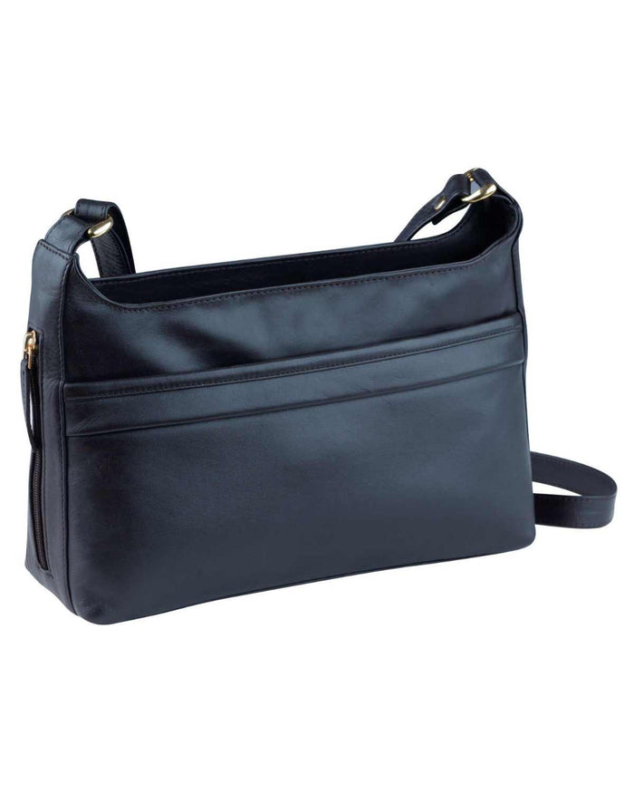 Leather Bag - Navy