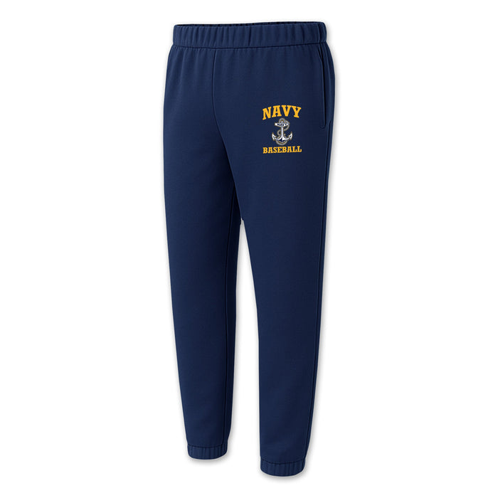 Navy Anchor Baseball Sweatpants