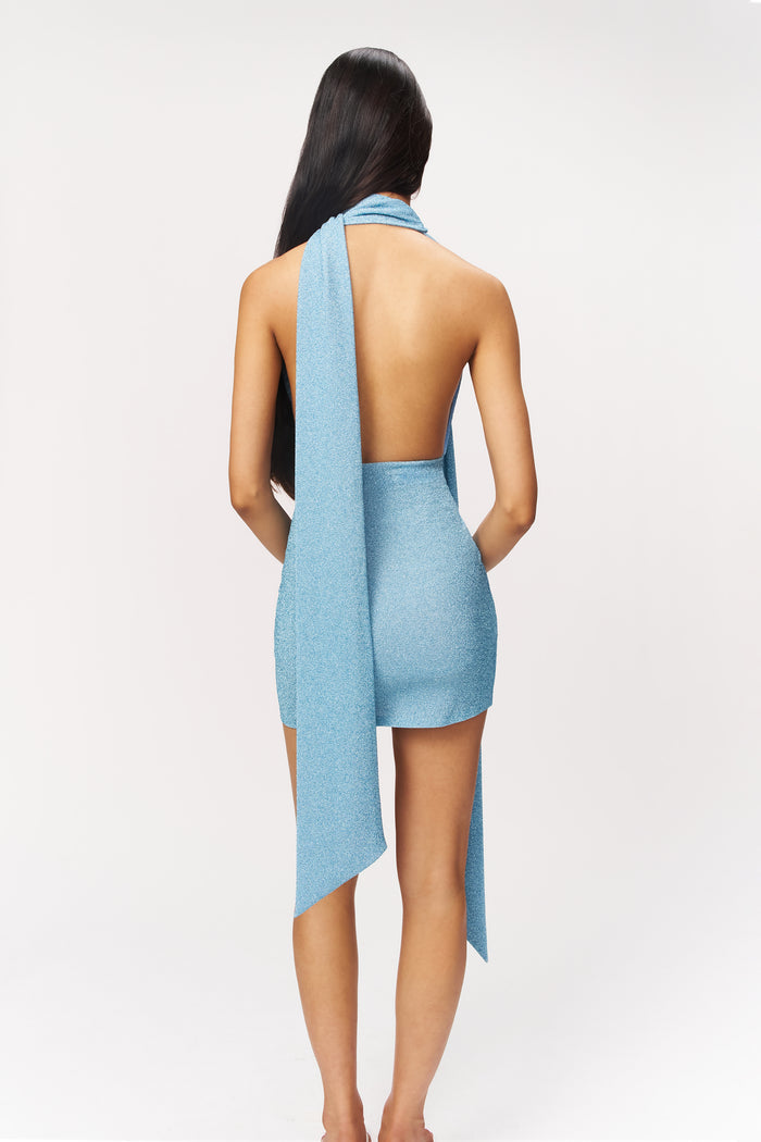 Niko Dress in Sea Blue
