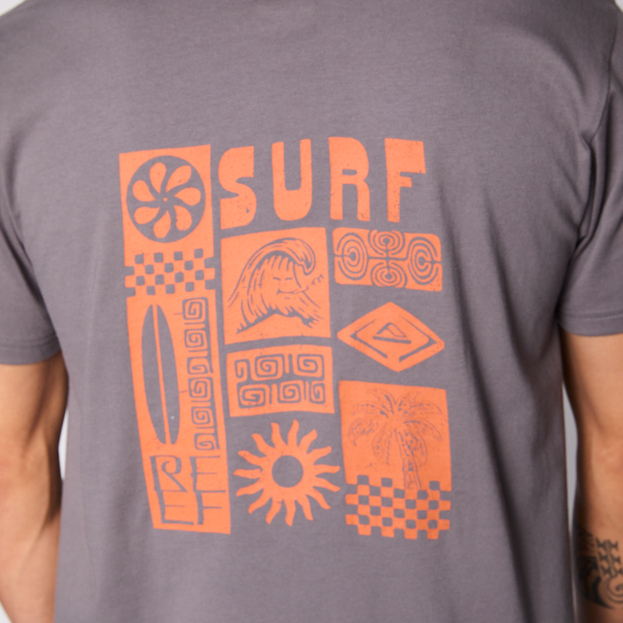 Polera Reef Men Surf Reef Dark Grey