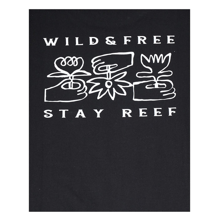 Polera Reef Men Wild and Free Black