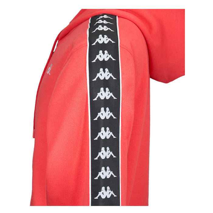 Polerón Kappa Men Full Zipper Red Black