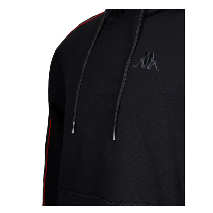 Polerón Kappa Men Hoodie Black Grey Red