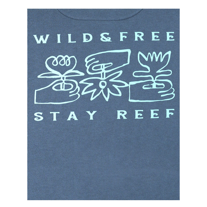 Polerón Reef Men Full Zipper Wild and Free Blue