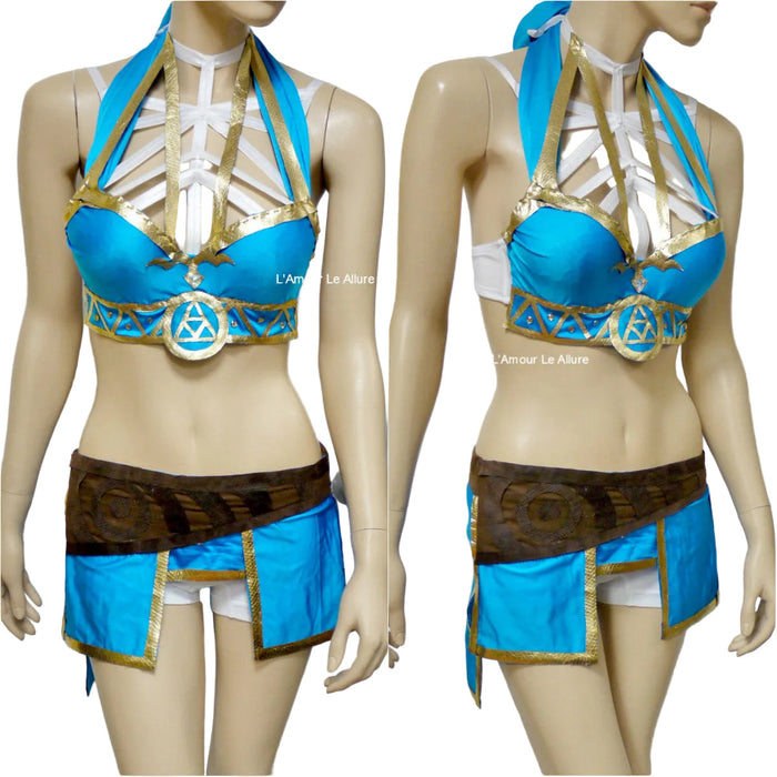 Princess Zelda Bra and Skirt Cosplay Costume