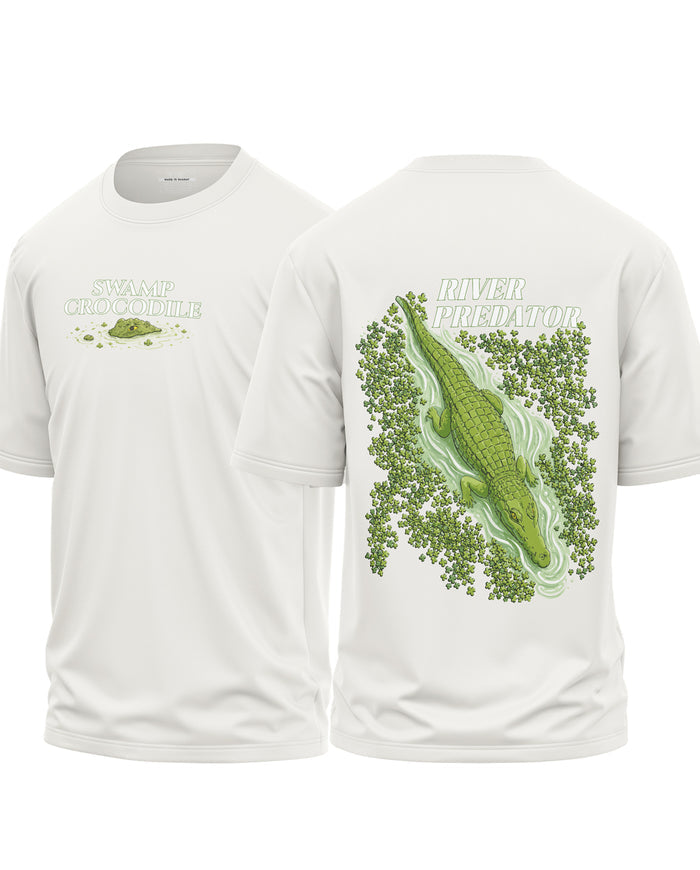 River Predator Crocodile Oversized T-Shirt