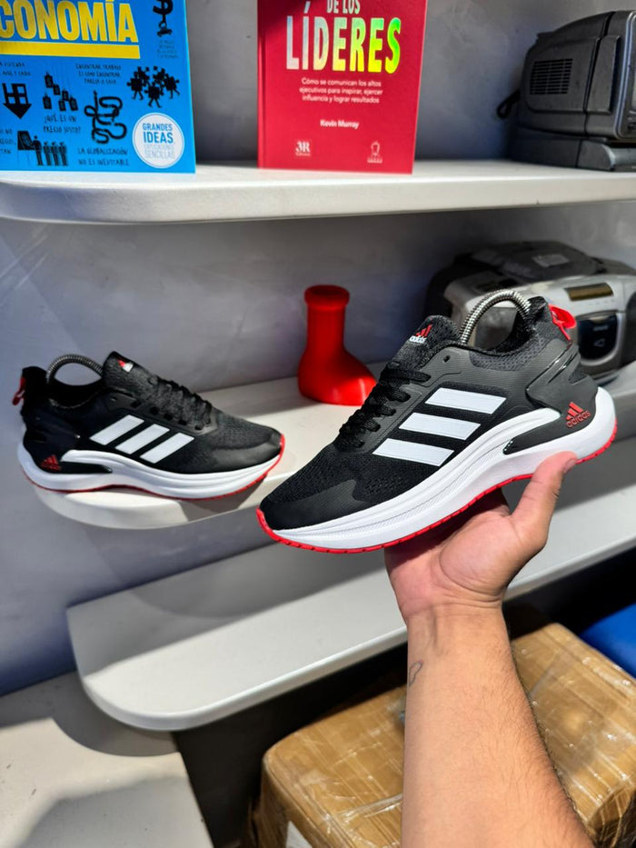 ADIDAS RUN NEGRO ROJO