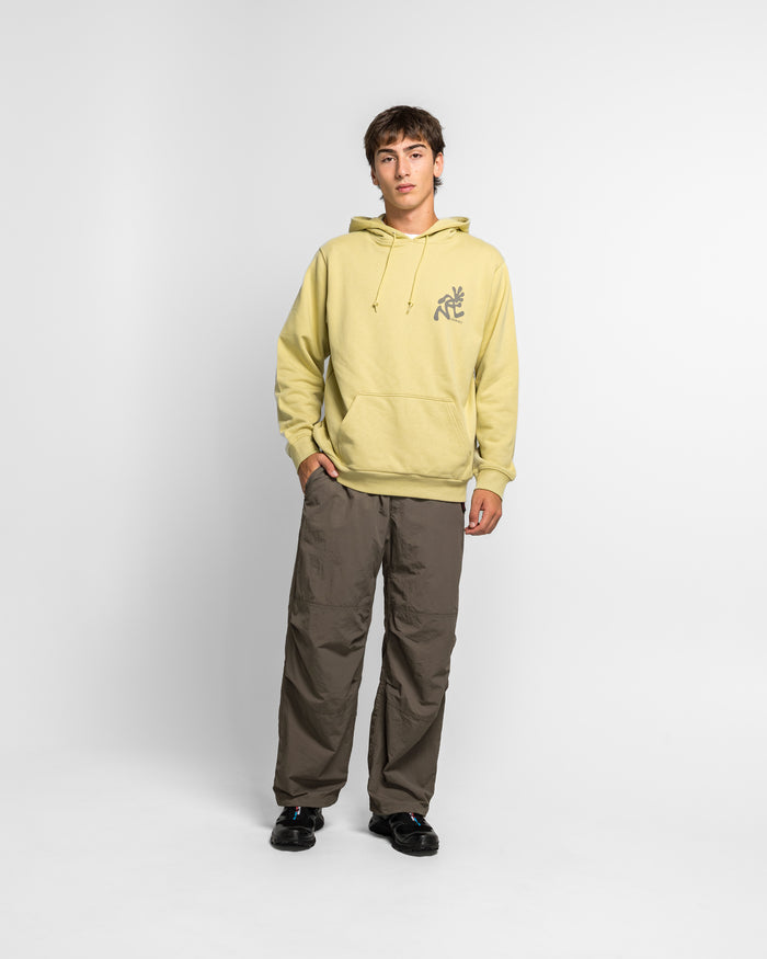 Running Man Hooded Sweatshirt - Lime