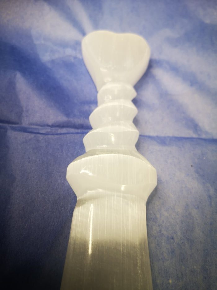 Earthstore® Selenite Crystal Knife Dagger Rituals Display Large 30cm/12 or 27cm/10.5"