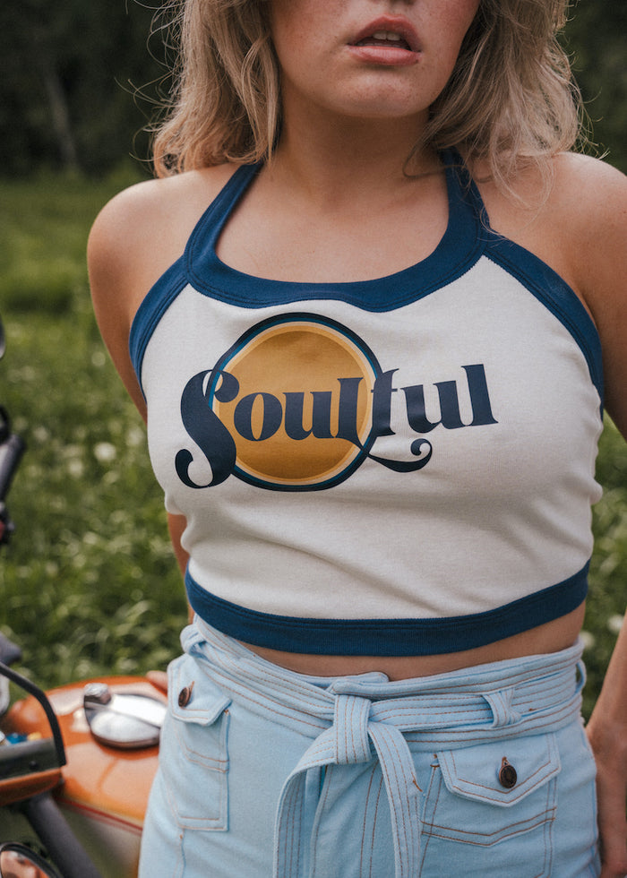 Soulful Graphic Halter Tee