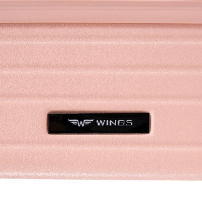 Walizka kabinowa Wings ABS+ 20" Customized SOFT PINK JAMNIK customized