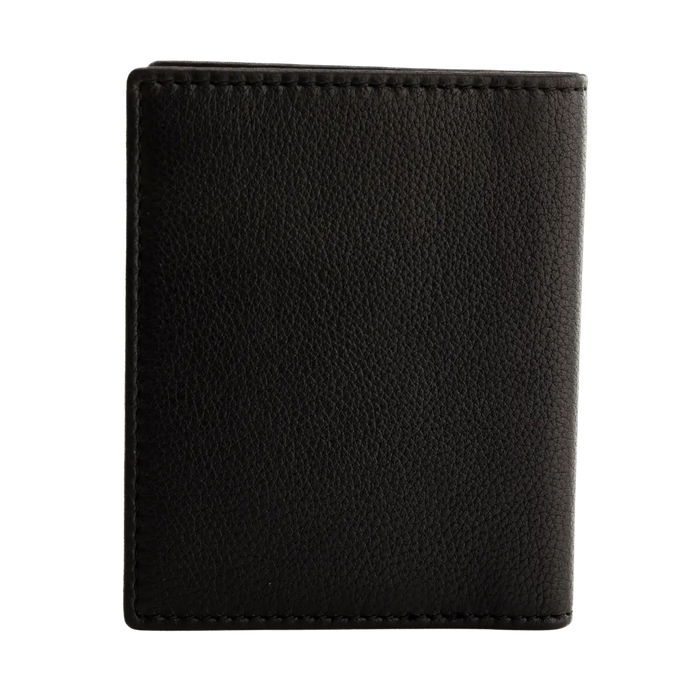 WINGS Cardholder ze skóry naturalnej Black LEATHER COLLECTION