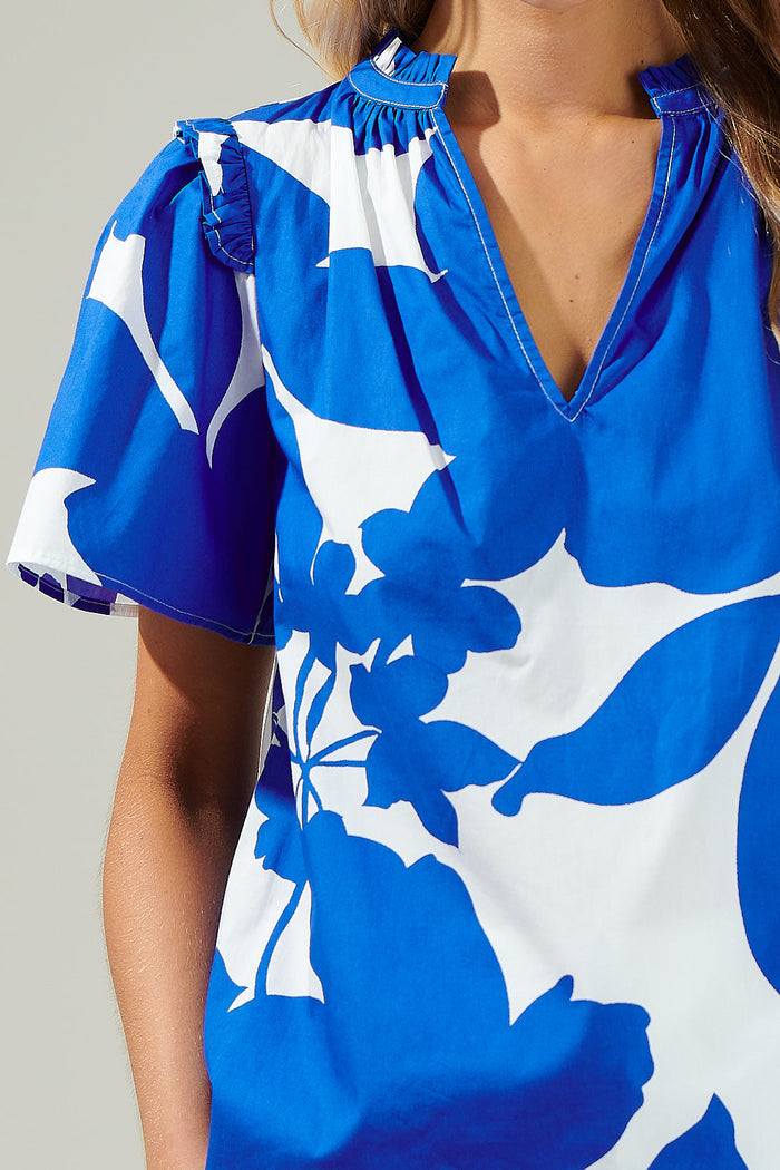 Yardley Floral Poplin Top