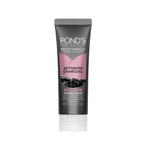 بوندز فاشيال فوم 100جم بالفحم -Pond's Pure White Facial Foam with Activated Charcoal (100g)
