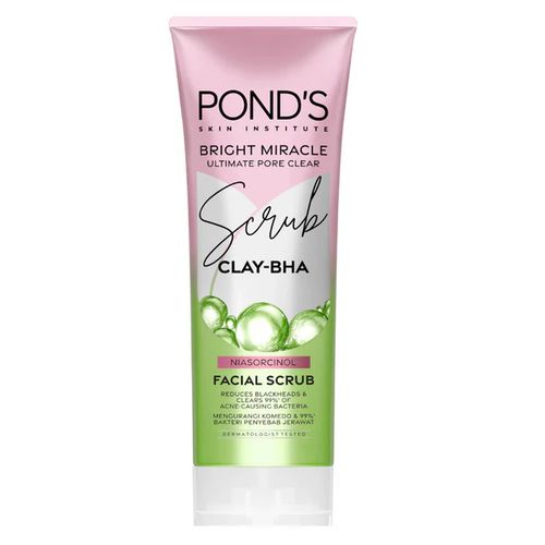 بوندز سكراب انبوبه 100جم برايت ميركل - Pond's Bright Miracle Facial Scrub Tube (100g)