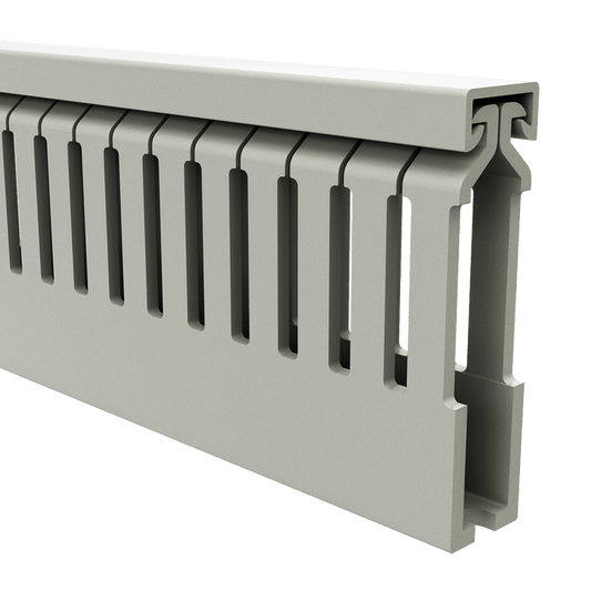 15x60mm Wire duct with cover right perspective view