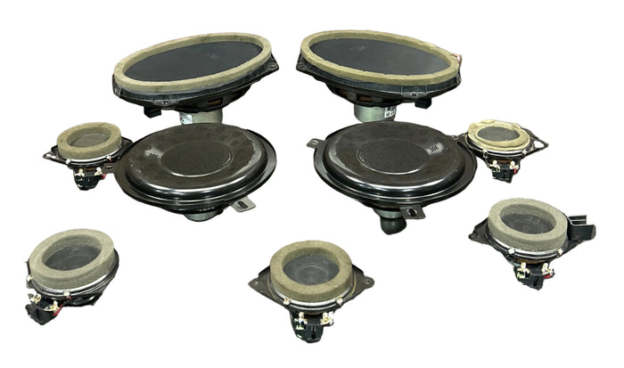 2012-2023 DODGE JEEP CHRYSLER OEM AUDIO SOUND SPEAKER SET OF 9