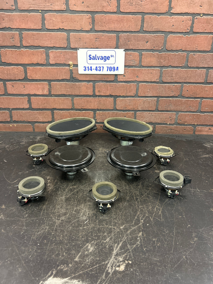 2012-2023 DODGE JEEP CHRYSLER OEM AUDIO SOUND SPEAKER SET OF 9