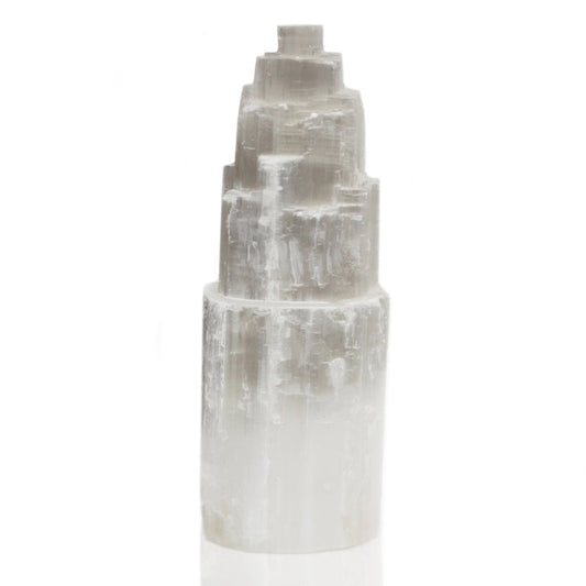 Earthstore® 25cm Selenite White Tower Lamp (25cm≈10in)