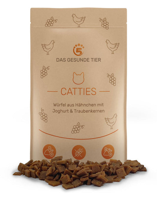 Das Gesunde Tier Snacks Catties Wildfleisch - Würfel mit Joghurt und Traubenkernen