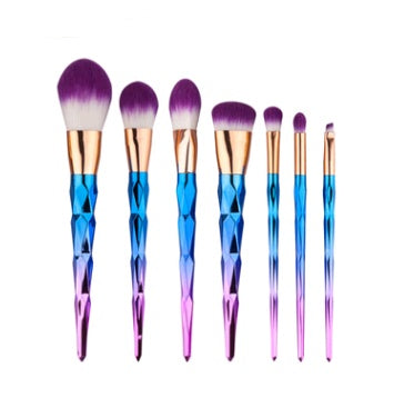 💎 7 PCS DIAMOND MAKEUP BRUSH SET