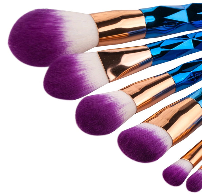 💎 7 PCS DIAMOND MAKEUP BRUSH SET