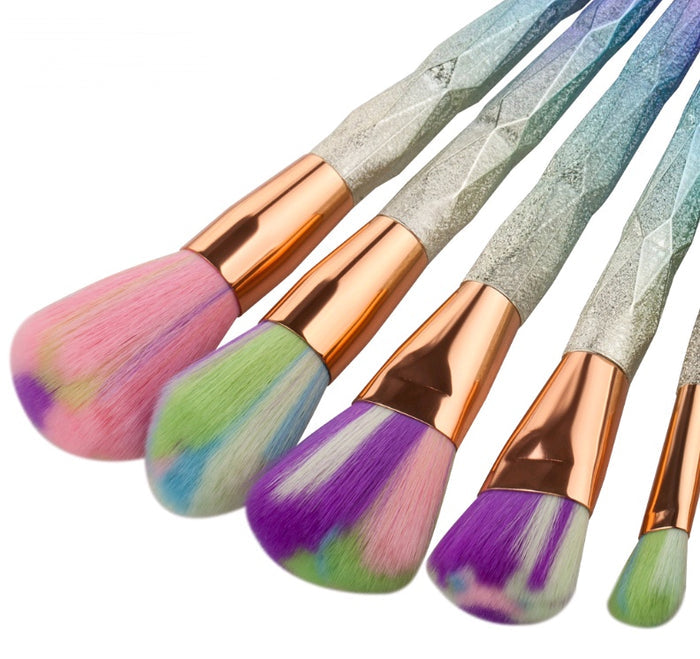 💎 7 PCS DIAMOND MAKEUP BRUSH SET