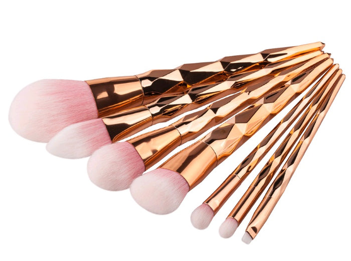 💎 7 PCS DIAMOND MAKEUP BRUSH SET