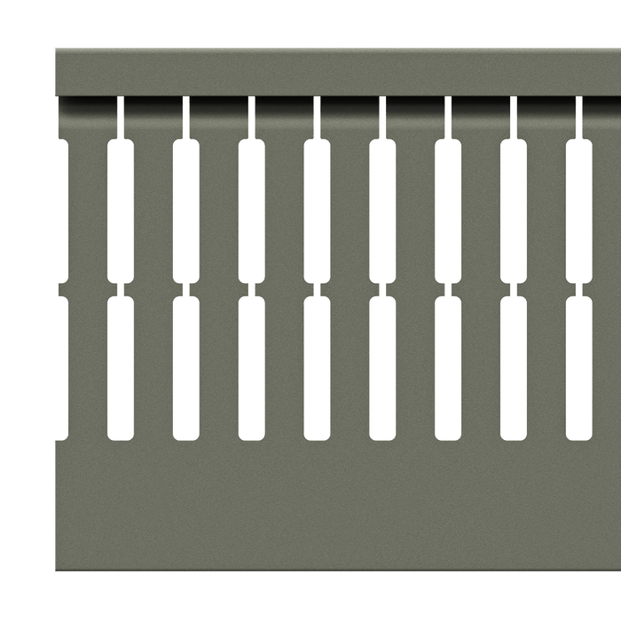80x80mm Wire duct with cover side view