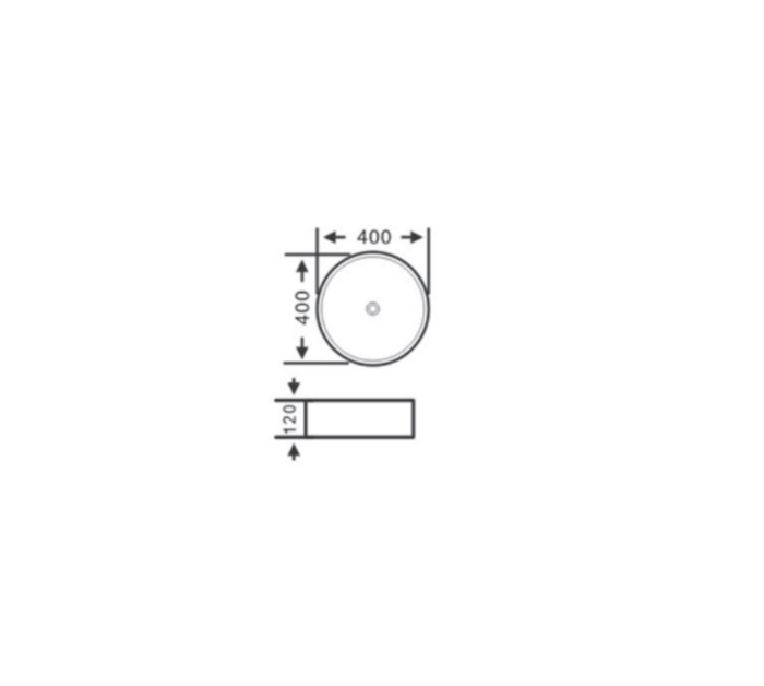 Above Counter Basin 394*394*115mm/400*400*120mm