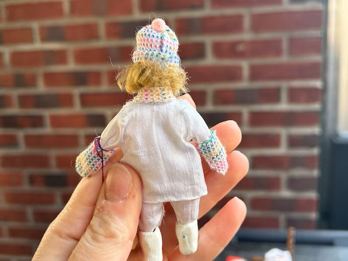 Alice Zinn Little Girl Doll in Winter Jacket & Knitted Hat