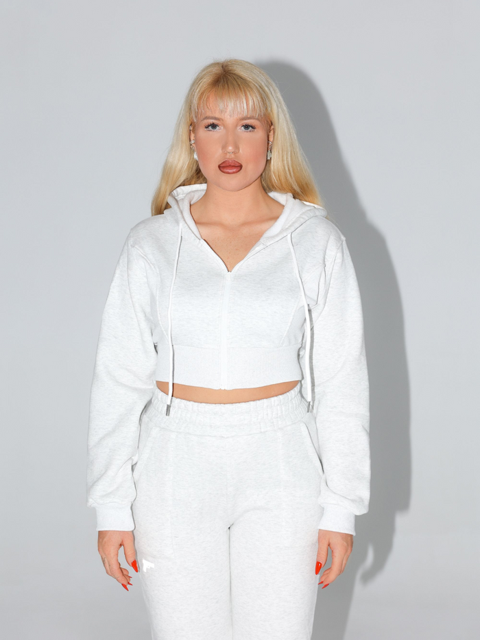 AMMO ZIP CROP HOODIE