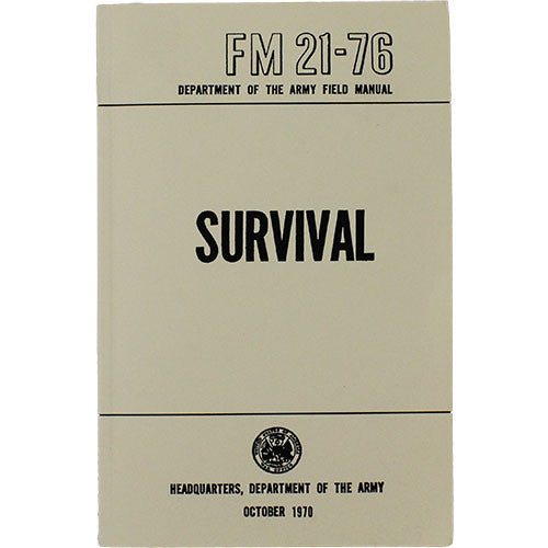 Army Survival Handbook Field Manuals and Stationery