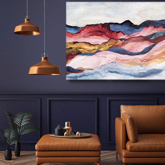 Abstract Vibrant Art in Situ | Celeste Wrona | Print Decor Melbourne