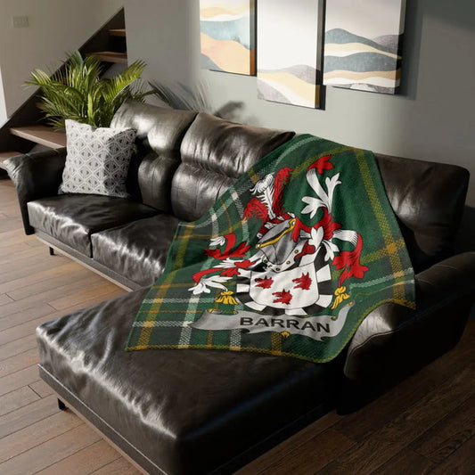 Barran Irish family crest 50" × 60" printed blanket