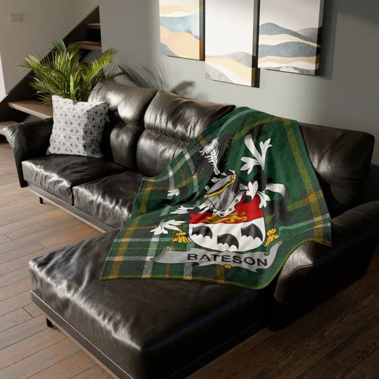 Bateson Irish family crest 50" × 60" printed blanket