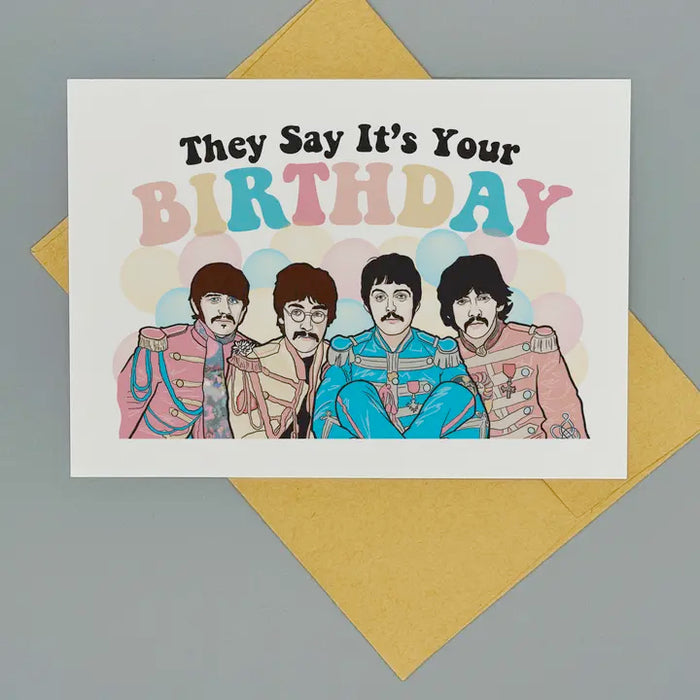 Beatles Birthday Card